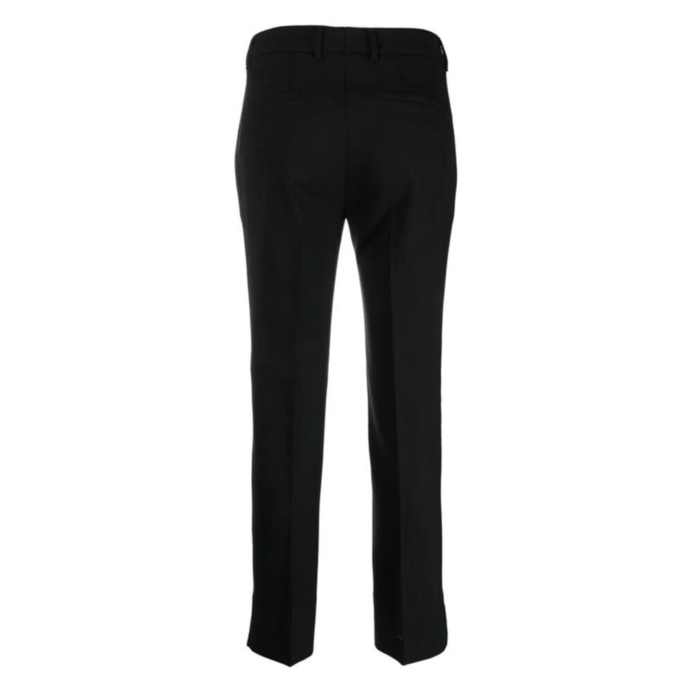 Straight-Leg And Mid-Rise Wool Tailored Trousers Women - Picture 2 of 2